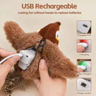 Interactief Speelgoed Kat – Knuffel Kat Vogel Speelgoed Met Geluid en Beweging - Duke & Scoop