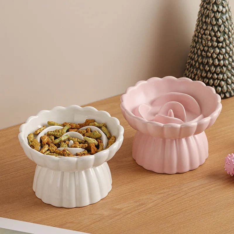 Keramische Slowfeeder Bloemvormige Voerbak - Duke & Scoop