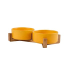 Keramische Voerbak met Houten Standaard - Duke & Scoop
