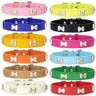 Leren Hondenhalsband met Botdecoratie - Duke & Scoop