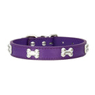 Leren Hondenhalsband met Botdecoratie - Duke & Scoop