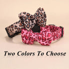 Luxe Halsband met Luipaardprint en Afneembare Strik - Duke & Scoop