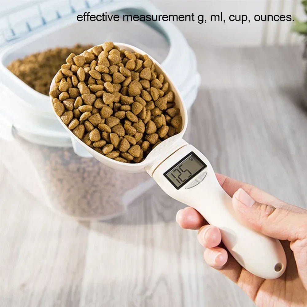 MeasureMate – Digitale Voerschep met Weegschaal - Duke & Scoop