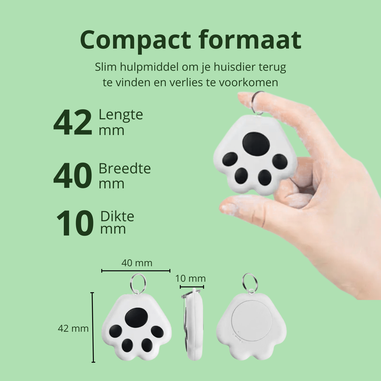 Mini Draadloze GPS Tracker voor Huisdieren - Duke & Scoop
