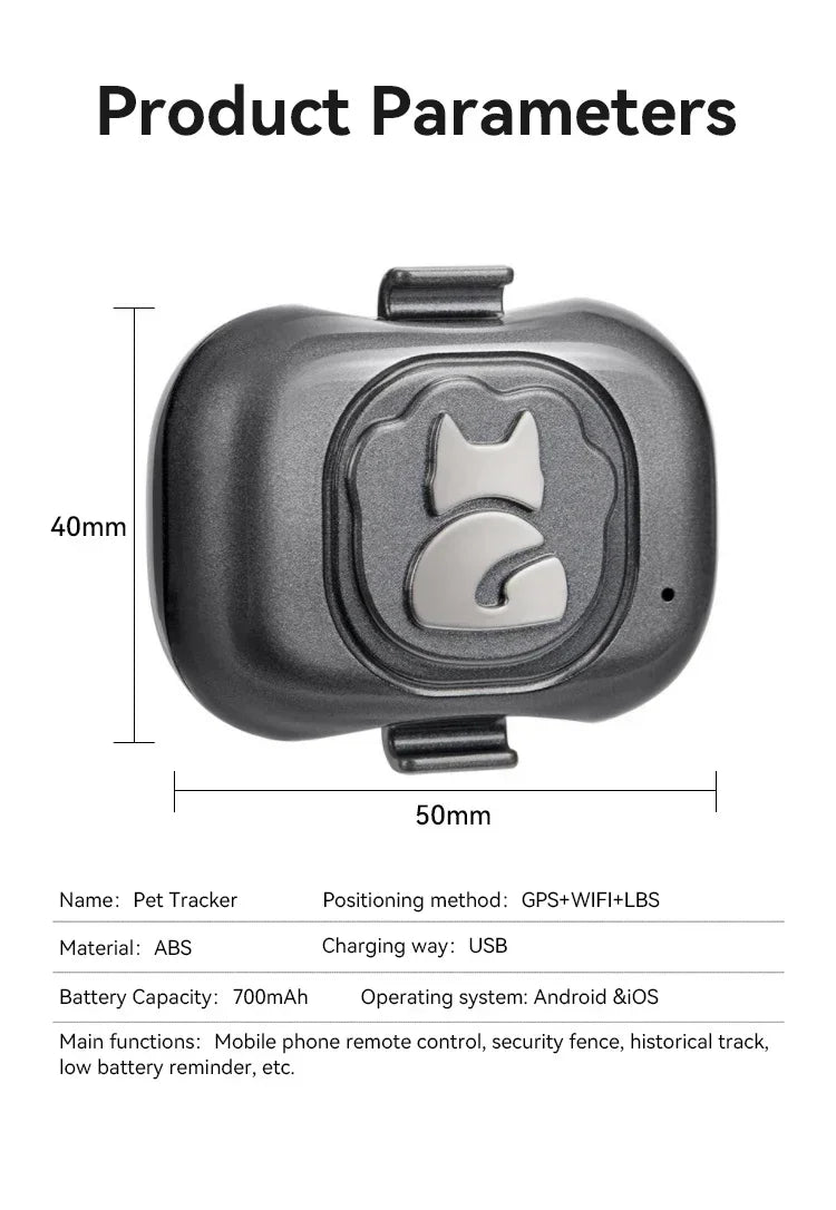 Mini GPS Tracker voor Honden en Katten – Waterdicht - Duke & Scoop