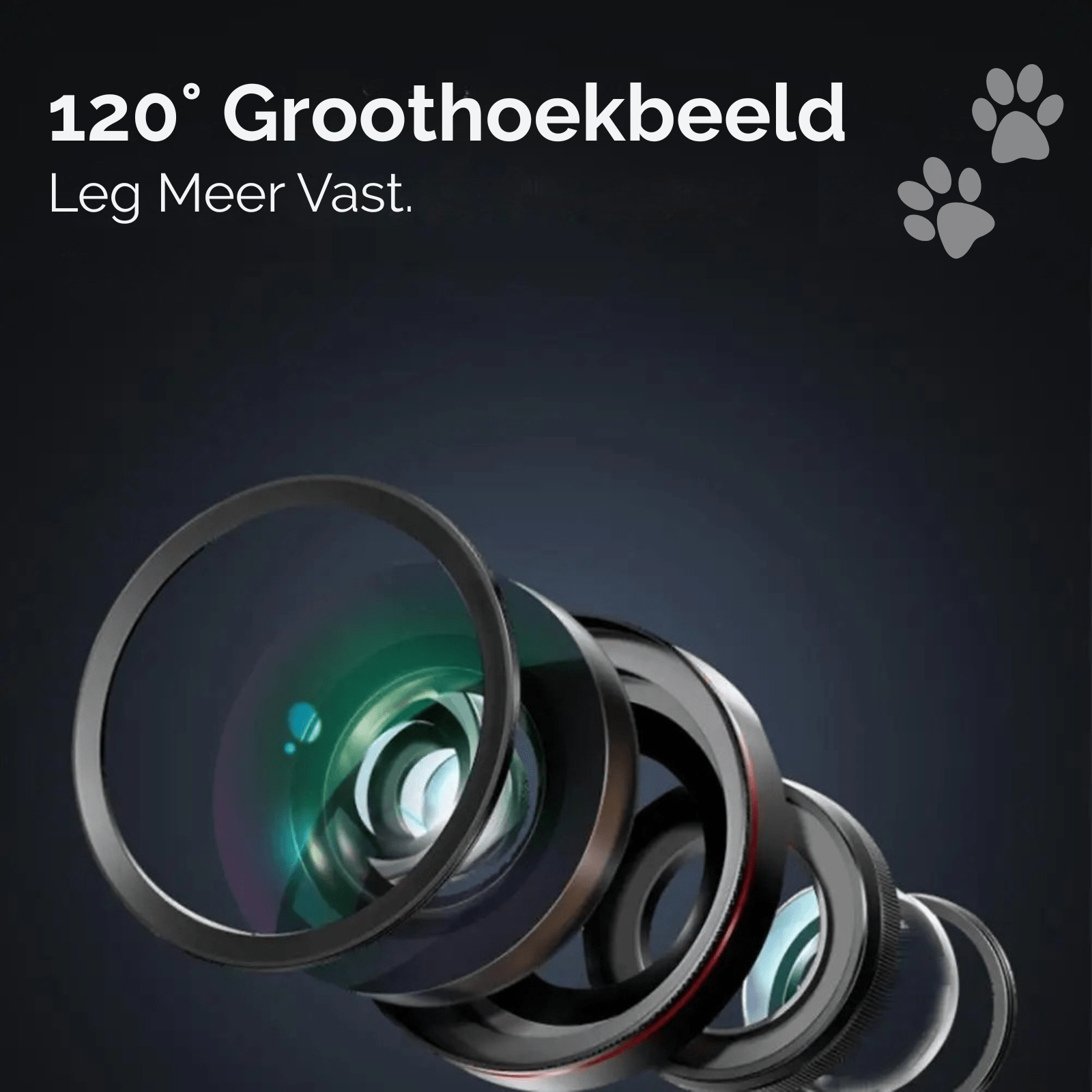 Mini Halsbandcamera met Video & Groothoeklens - Duke & Scoop