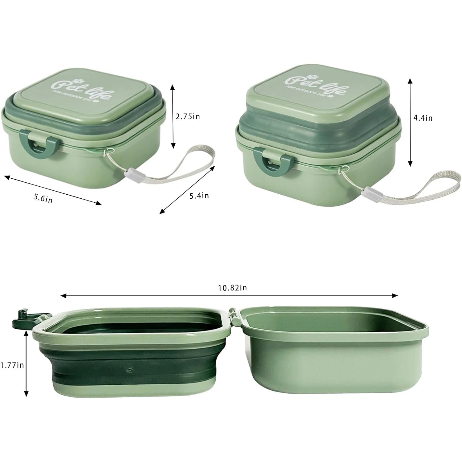 Opvouwbare Hondenschaal met Deksel – voor Water & Voer - Duke & Scoop