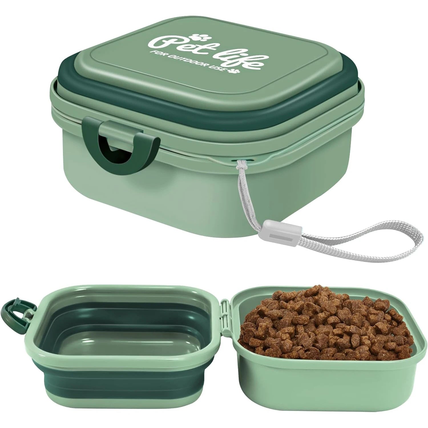Opvouwbare Hondenschaal met Deksel – voor Water & Voer - Duke & Scoop