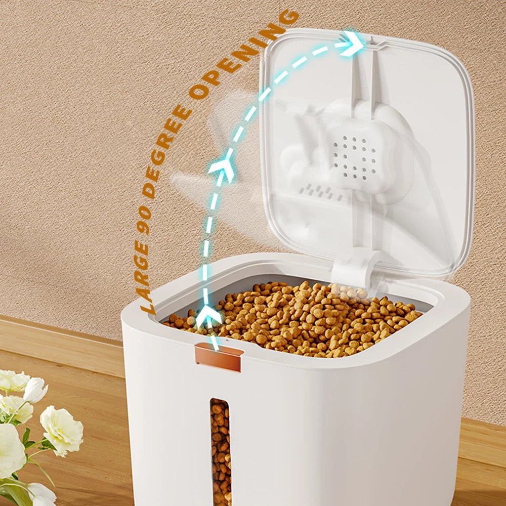 PawFresh Voerton – Grote Luchtdichte Voer Opslagcontainer - Duke & Scoop