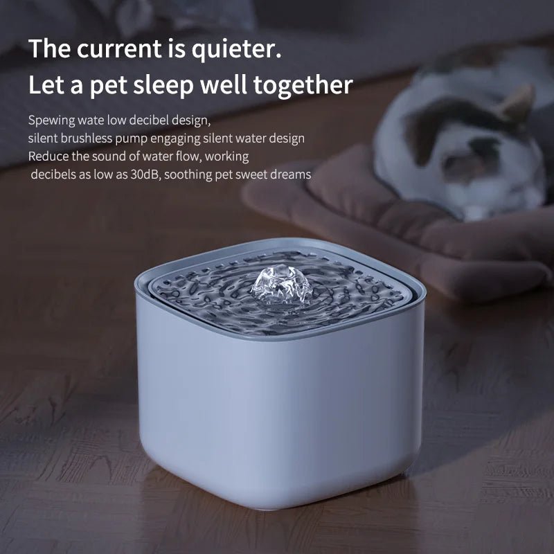 PawPure XL Waterfontein – 3L Stille Drinkfontein met Sensor - Duke & Scoop