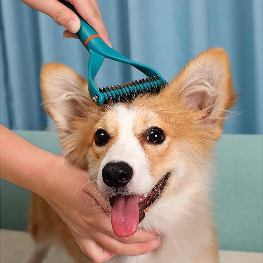 Pet Safe Dematting Kam met Dubbele Bladen - Duke & Scoop