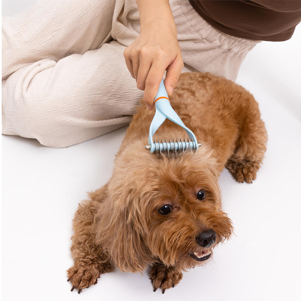 Pet Safe Dematting Kam met Dubbele Bladen - Duke & Scoop