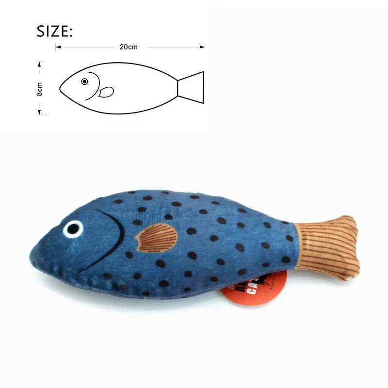 Pluche Katten Speelgoed Vis – Realistisch & Met Geluid - Duke & Scoop