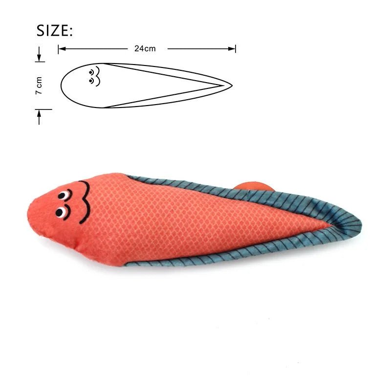 Pluche Katten Speelgoed Vis – Realistisch & Met Geluid - Duke & Scoop