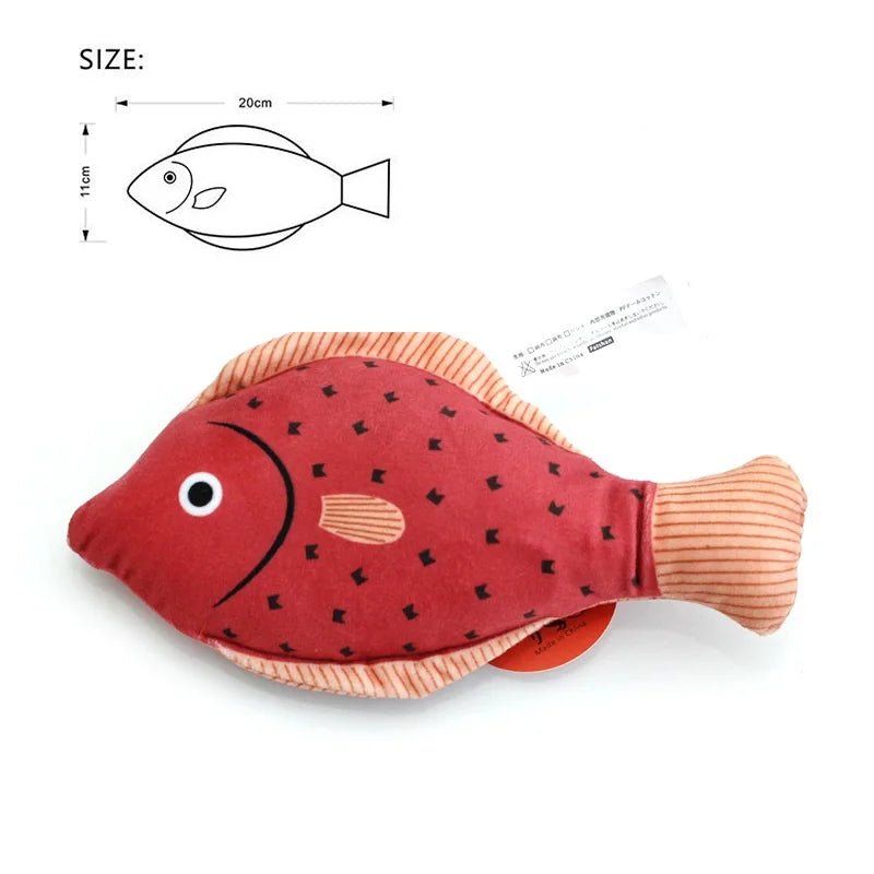 Pluche Katten Speelgoed Vis – Realistisch & Met Geluid - Duke & Scoop