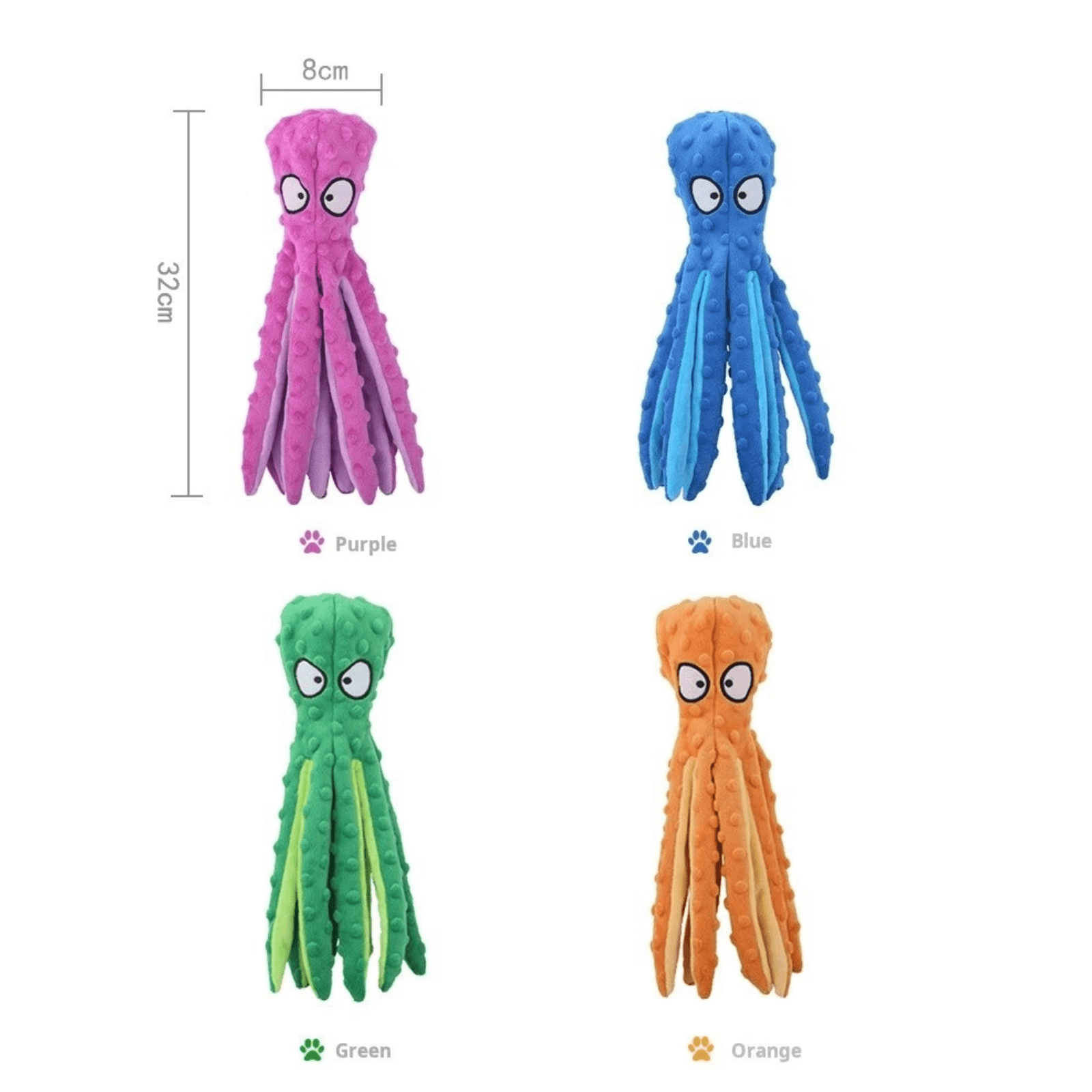 Pluche Octopus Hondenspeelgoed - Duke & Scoop