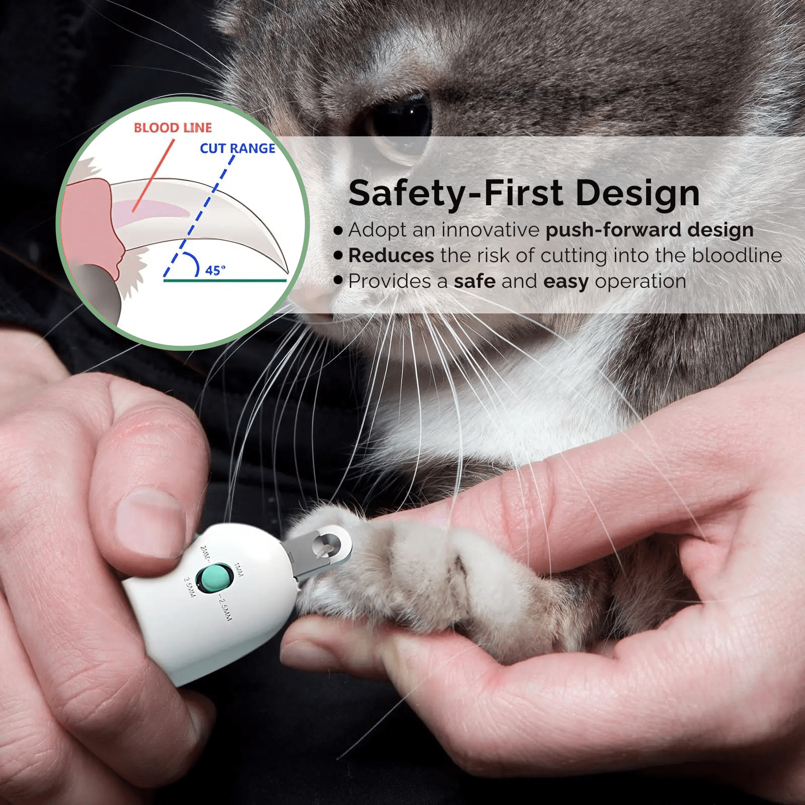 Professionele Huisdier Nagelknipper met Verstelbaar Gat - Duke & Scoop