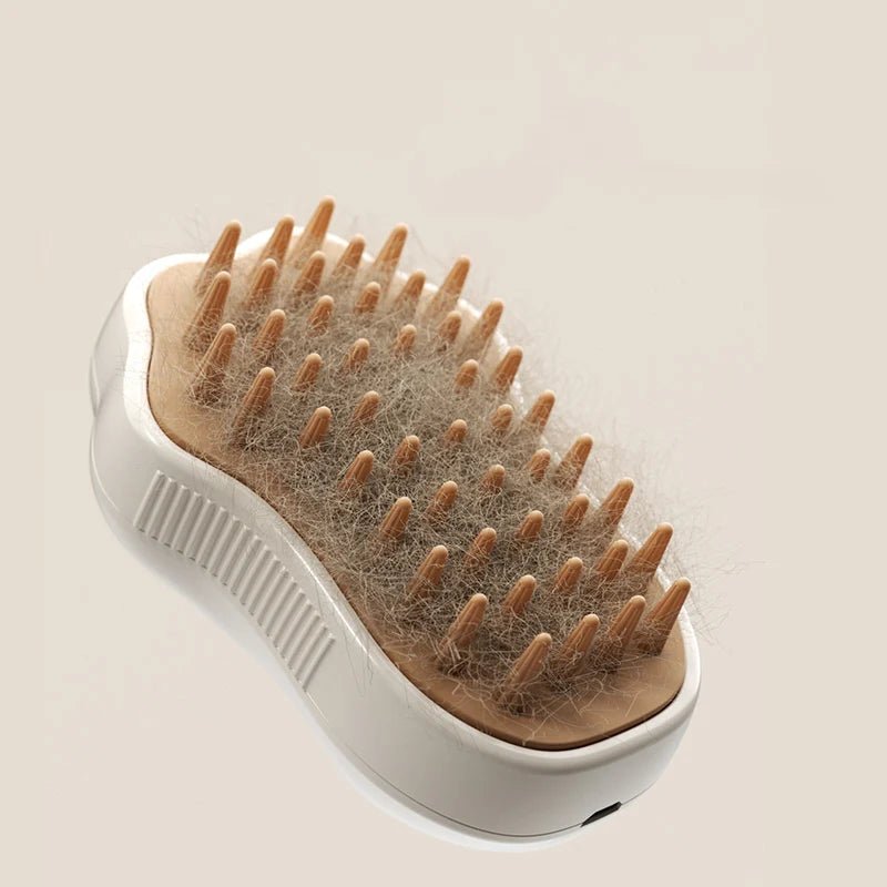 PuffiCare – 3 - in - 1 Stoomborstel voor Kat & Hond - Duke & Scoop