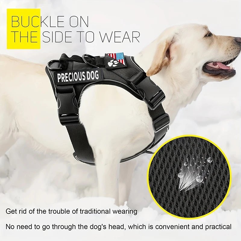 Reflecterend Hulphonden Harnas met 5 Patches - Duke & Scoop