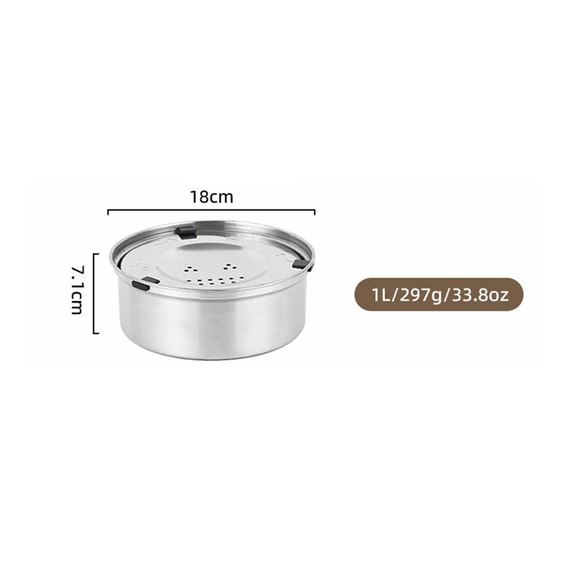 RVS Anti - Mors Waterbak voor Honden – 1L of 3L - Duke & Scoop