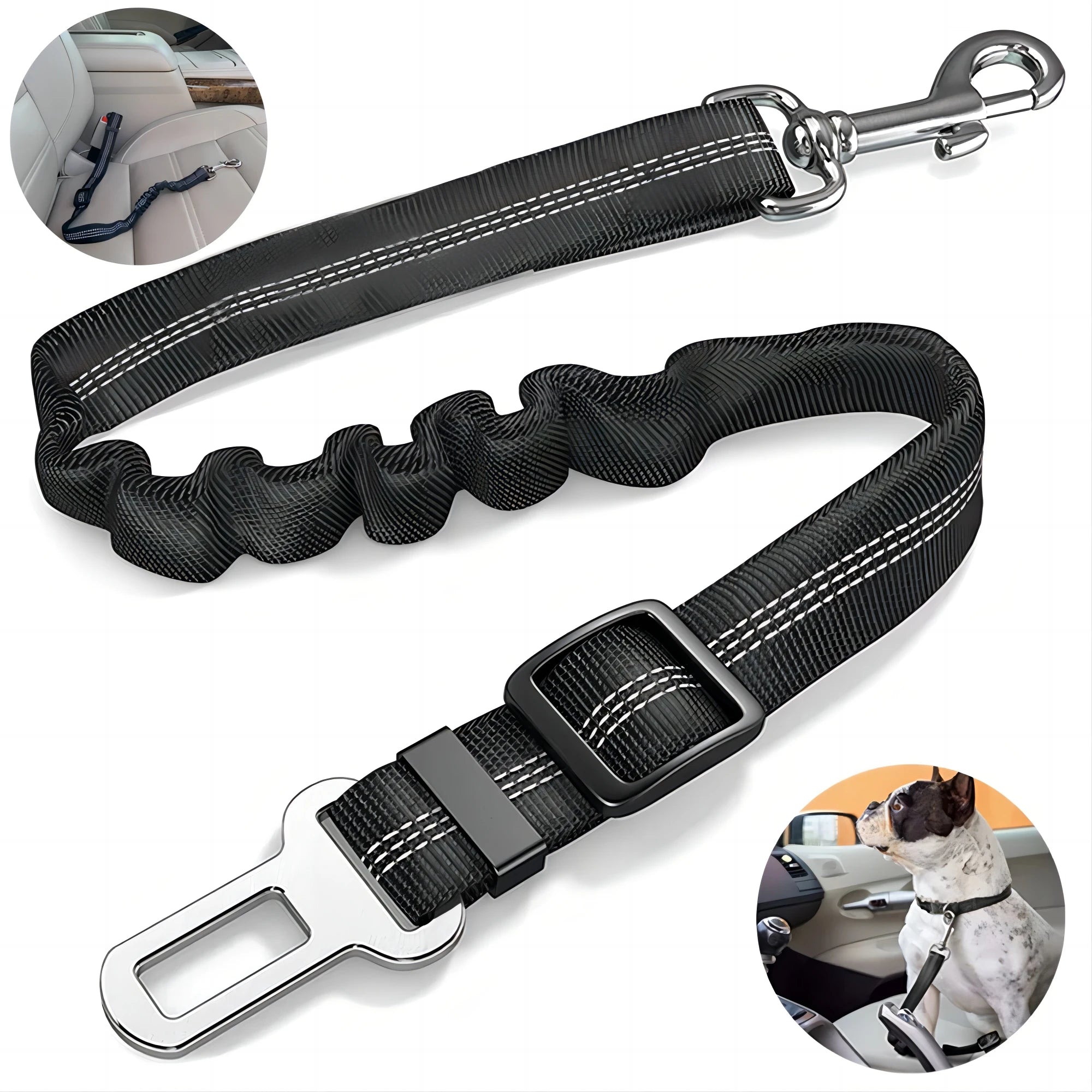 SafePup – Elastische Autogordel voor Honden - Duke & Scoop