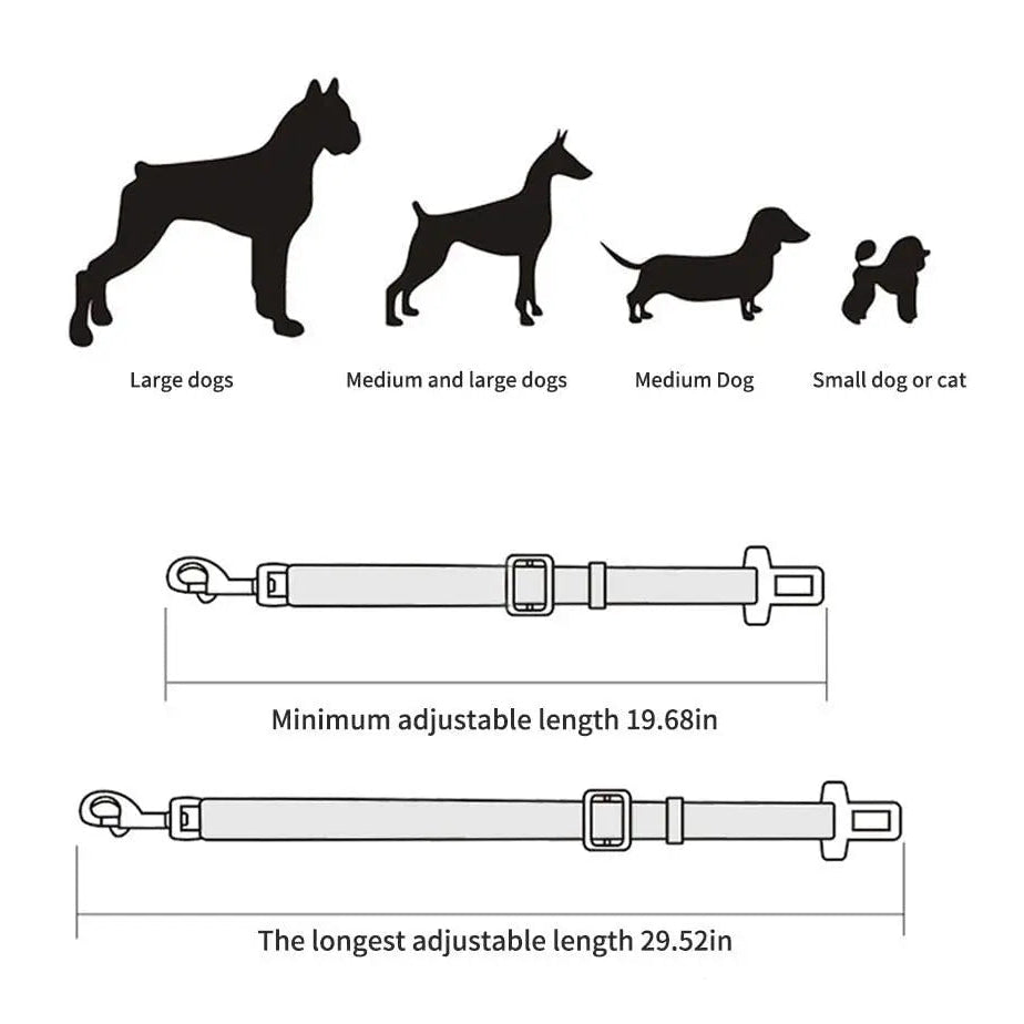 SafeRide - Verstelbare Autogordel voor Huisdieren - Duke & Scoop