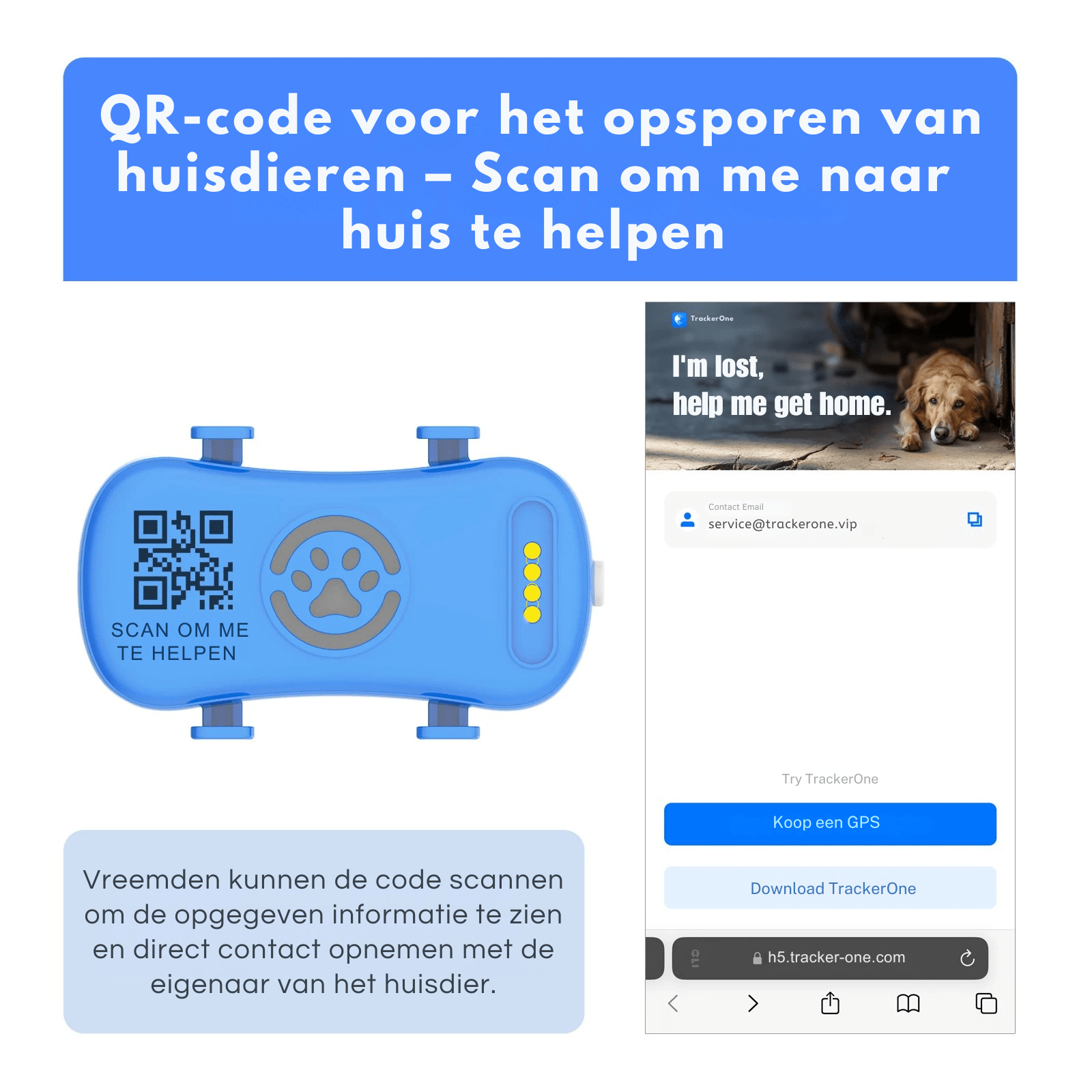 Slimme 4G GPS Tracker voor je Huisdier - Duke & Scoop