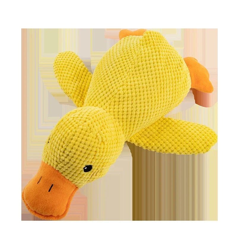 SnuggleQuack Pluche Hondenspeelgoed – Zachte Knuffeleend - Duke & Scoop