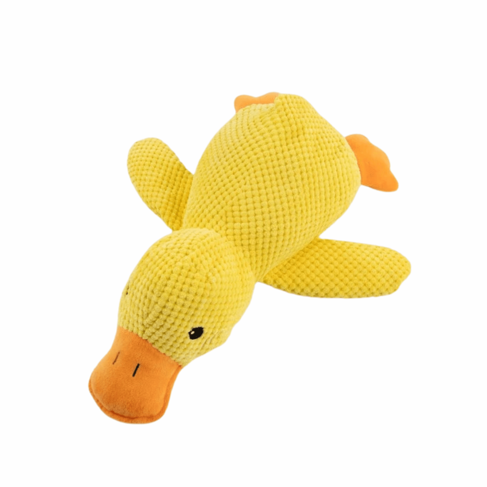 SnuggleQuack Pluche Hondenspeelgoed – Zachte Knuffeleend - Duke & Scoop