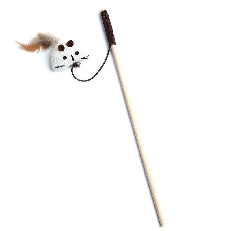 Speelse Kattenhengel met Veertjes - Duke & Scoop