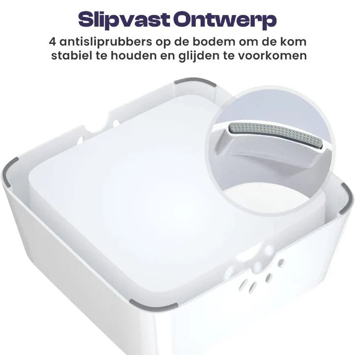 Splash Stop - Anti - Mors Drinkbak voor Honden & Katten - Duke & Scoop