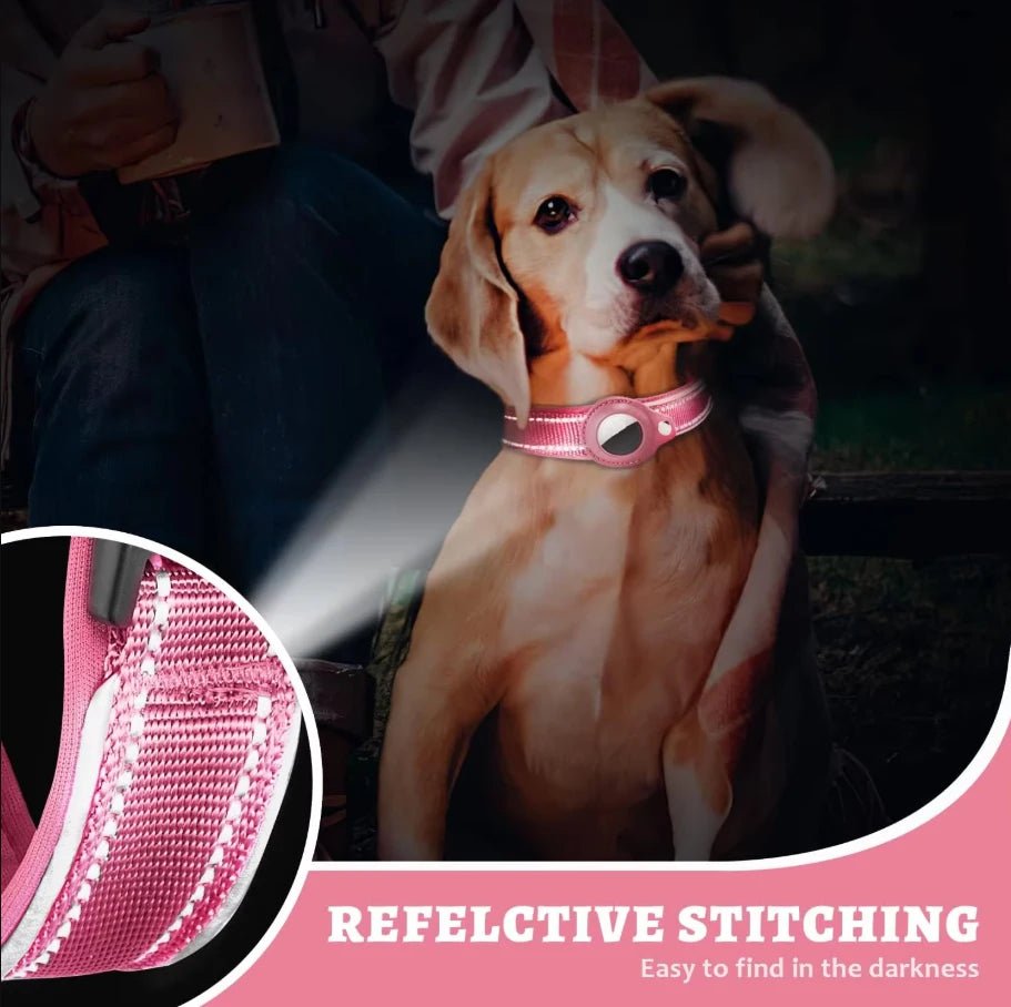 Sterke Reflecterende Airtag Hondenband - Duke & Scoop