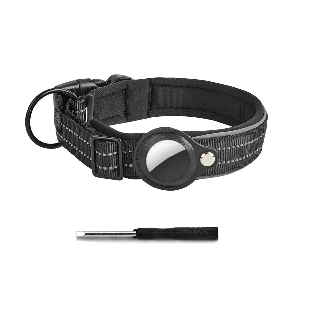 Sterke Reflecterende Airtag Hondenband - Duke & Scoop