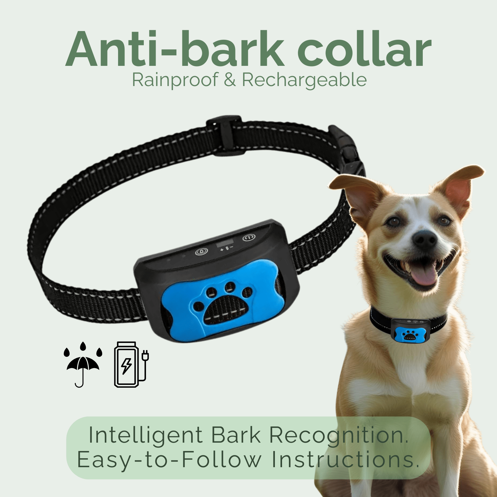 Stopbark - Anti Blafband met Trilling - Duke & Scoop
