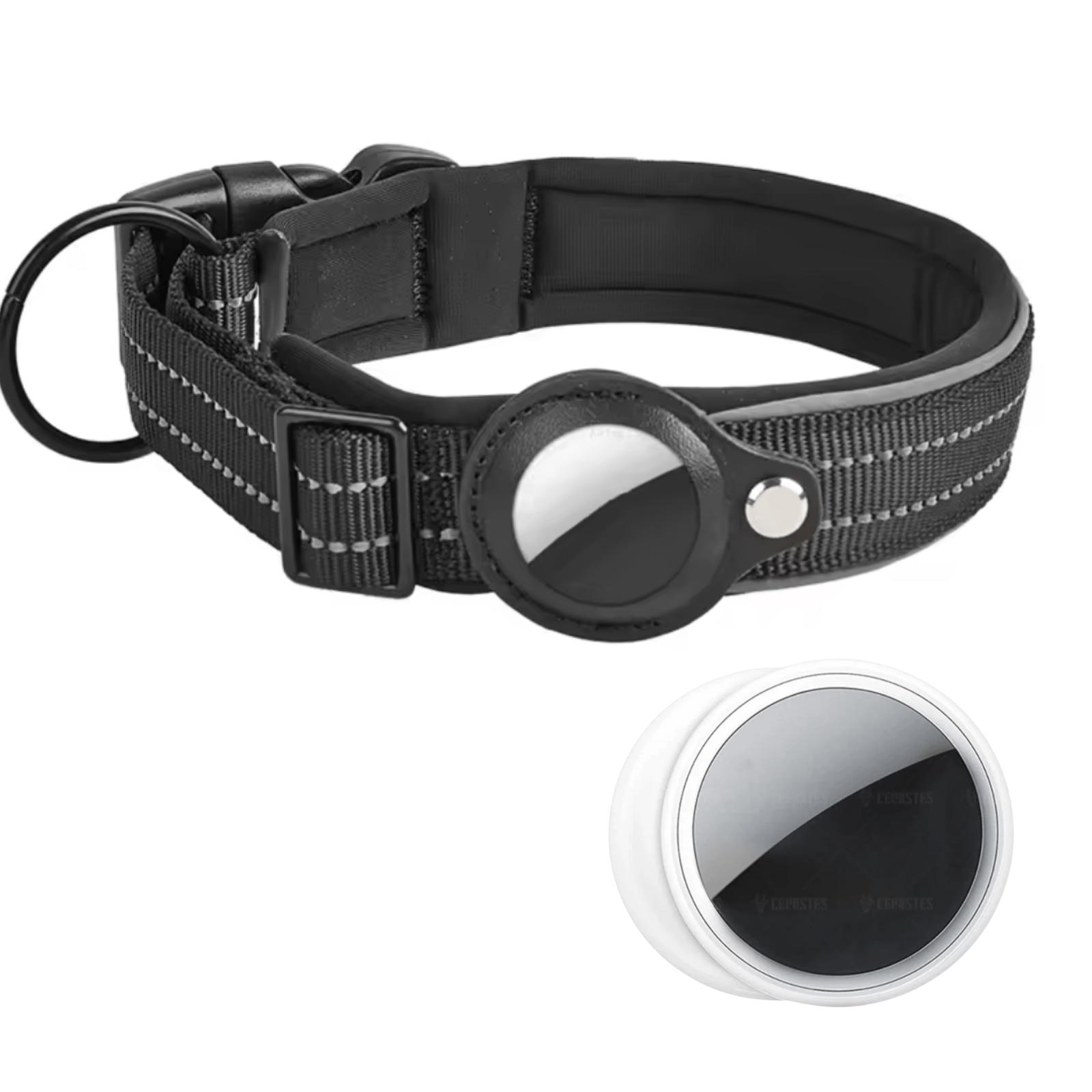 TraceTag iOS/Android en Halsband met TraceTag houder - Duke & Scoop