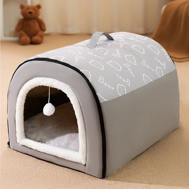 Warm Kattenhuis & Kattenmand – Zacht, Afneembaar & Antislip Huisdierbed - Duke & Scoop