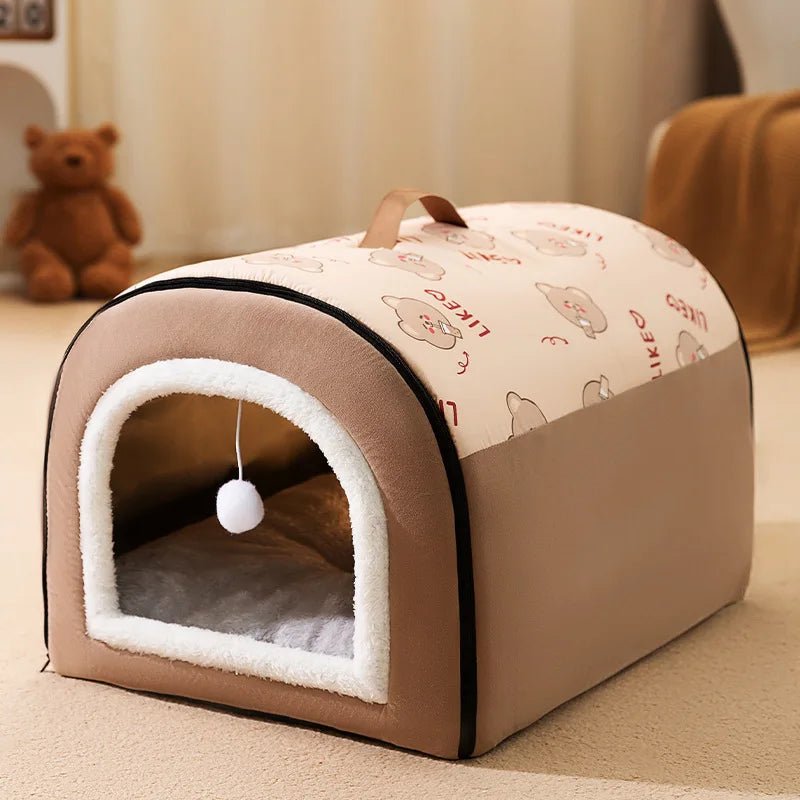 Warm Kattenhuis & Kattenmand – Zacht, Afneembaar & Antislip Huisdierbed - Duke & Scoop