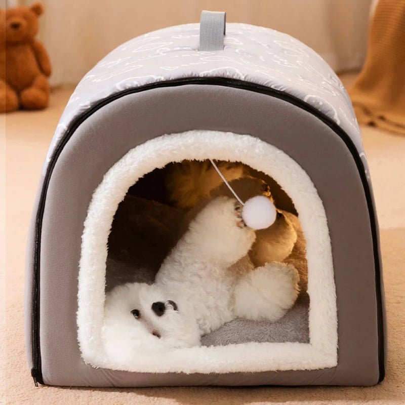 Warm Kattenhuis & Kattenmand – Zacht, Afneembaar & Antislip Huisdierbed - Duke & Scoop