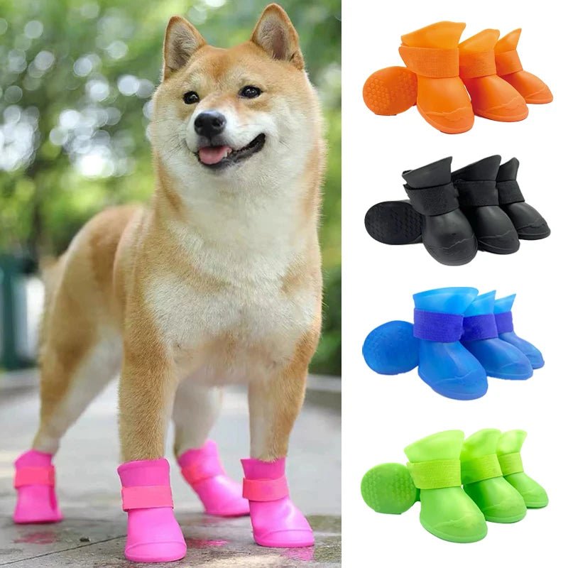 Waterdichte Huisdier Regenschoenen - Set van 4 - Duke & Scoop