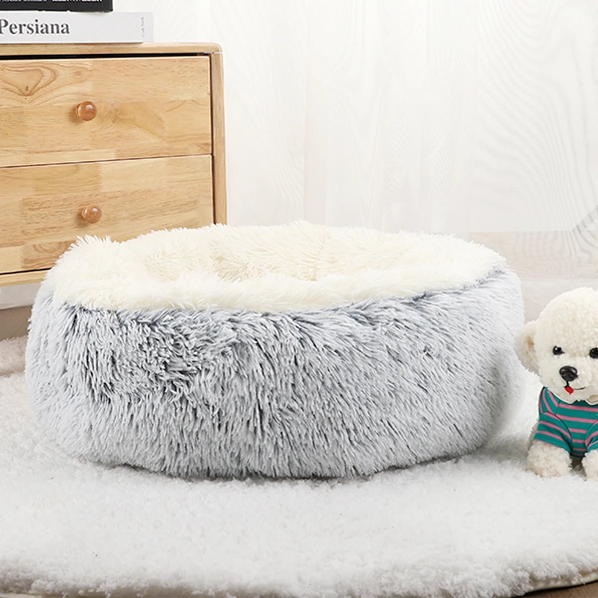 Zacht Pluche Rond Dierenbed - Duke & Scoop