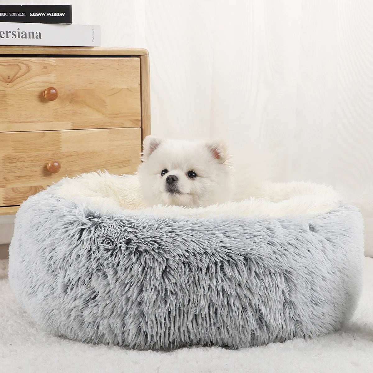 Zacht Pluche Rond Dierenbed - Duke & Scoop