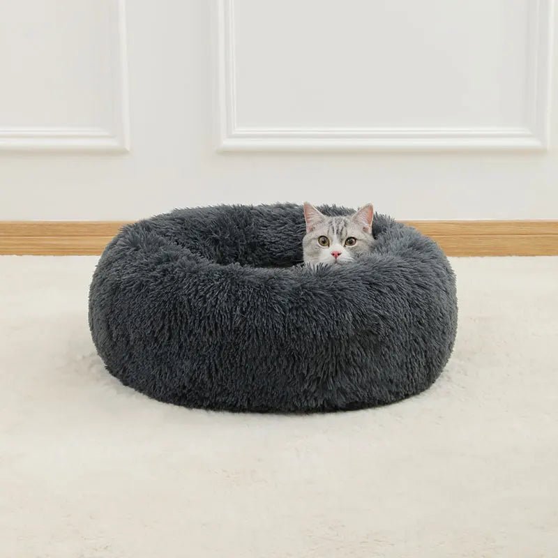 Zachte Donut Hondenmand – Pluche Hondenmand en Kattenmand - Huisdieren Slaapcomfort - Duke & Scoop