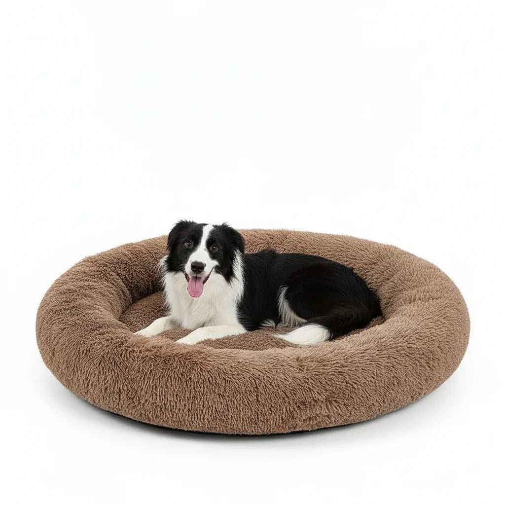 Zachte Donut Hondenmand – Pluche Hondenmand en Kattenmand - Huisdieren Slaapcomfort - Duke & Scoop