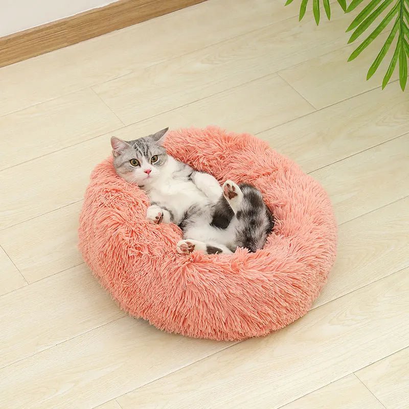 Zachte Donut Hondenmand – Pluche Hondenmand en Kattenmand - Huisdieren Slaapcomfort - Duke & Scoop