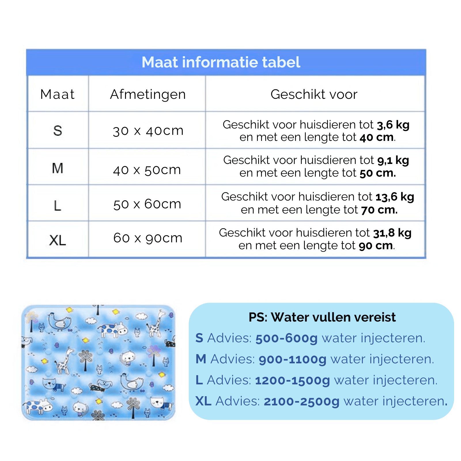 Zomer Koelmat – Verkoelende Slaapmat voor Hond & Kat - Duke & Scoop