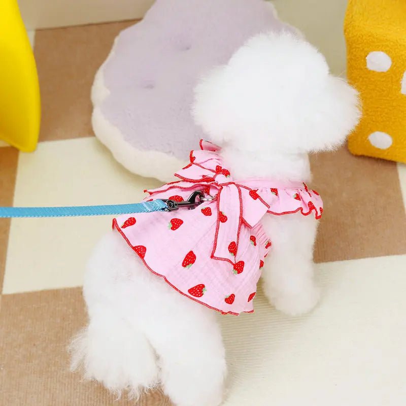 Zomerjurkje met Aardbeienprint voor Honden en Katten - Duke & Scoop