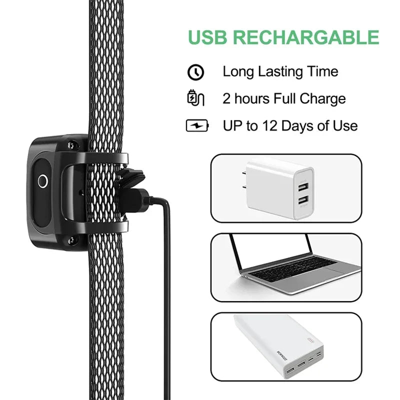 Zwarte Hondentrainingshalsband – Ultrasoon, Waterdicht en Oplaadbaar - Blafband Hond - Duke & Scoop